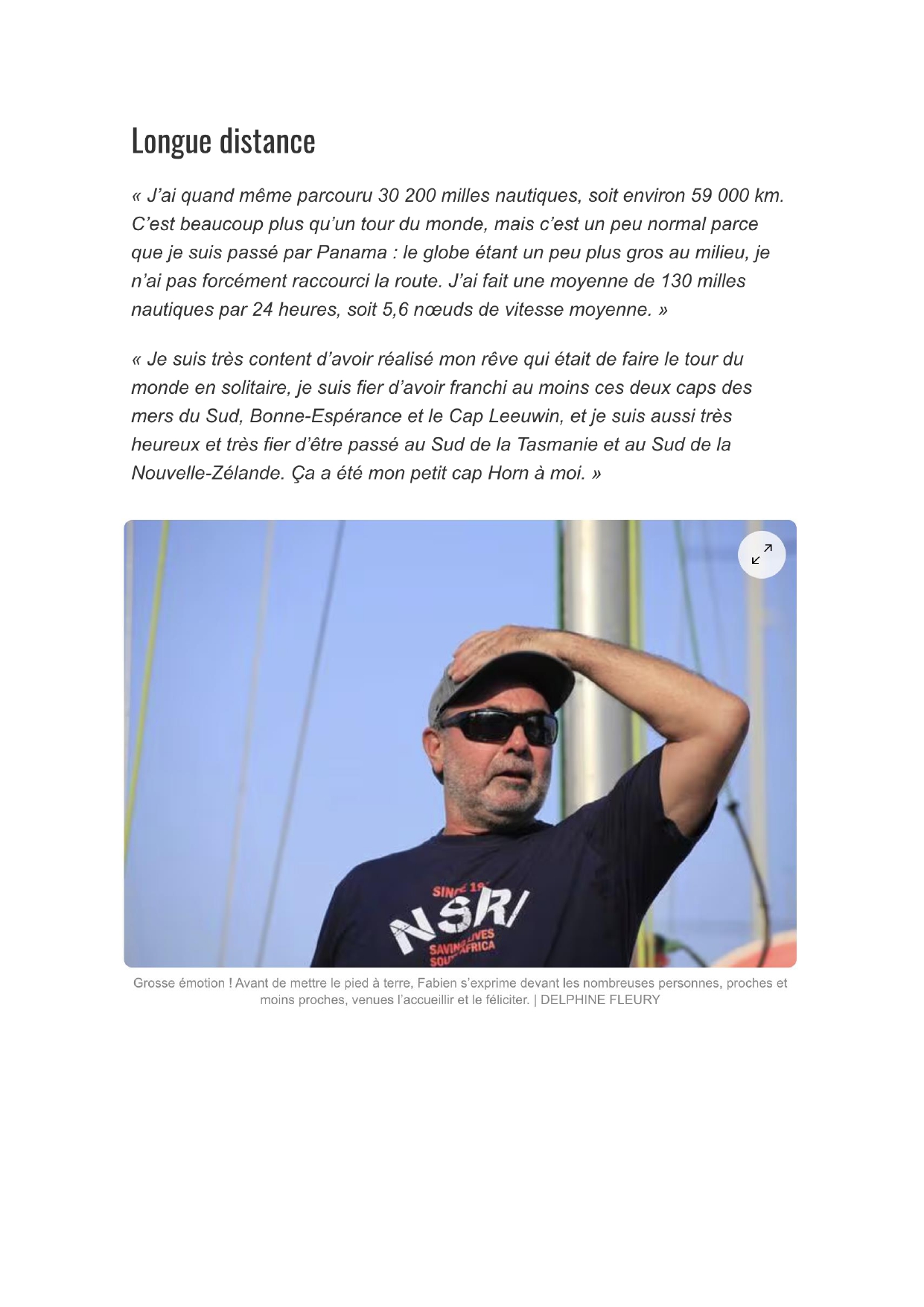 Article du journal Voile et Voilier 06/2025
